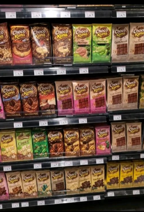 Variedades CHOCOKUNA en góndola